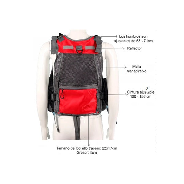 🎣 Chaleco Salvavidas de Pesca – Comodidad, Seguridad y Máximo Rendimiento en el Agua 🌊