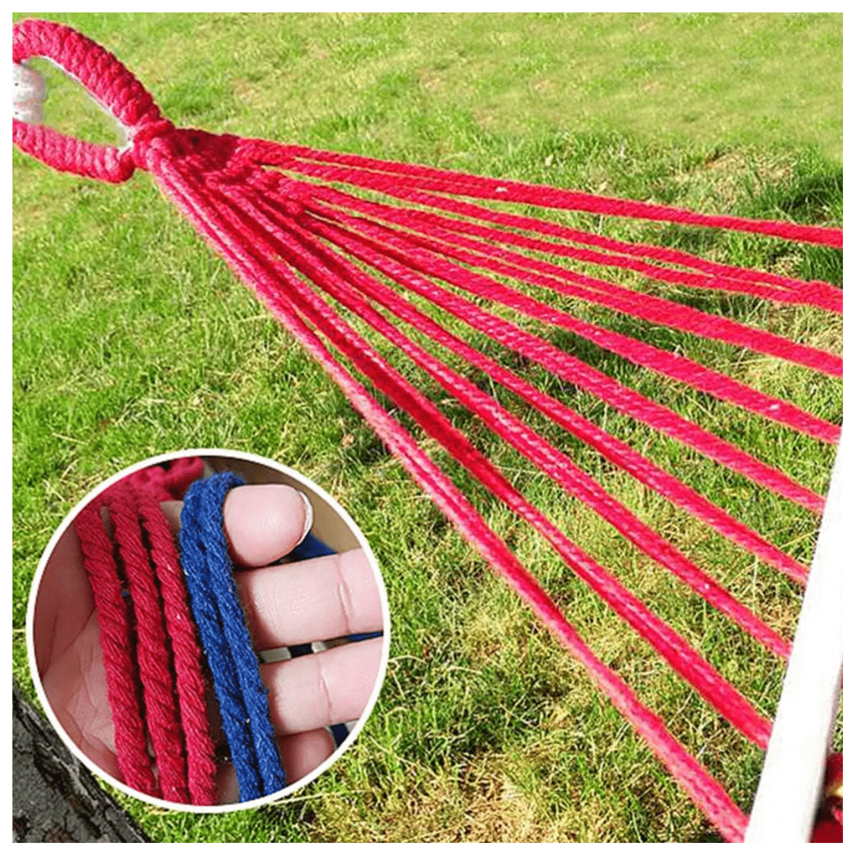 🌈 Hamaca de Algodón 2 Plazas – ¡Relájate, Desconecta y Disfruta al Máximo! 🏖️