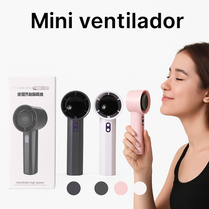 Ventilador Pantalla Digital Portátil USB – Potencia, Seguridad y Tecnología en tu Mano 🌬️💨