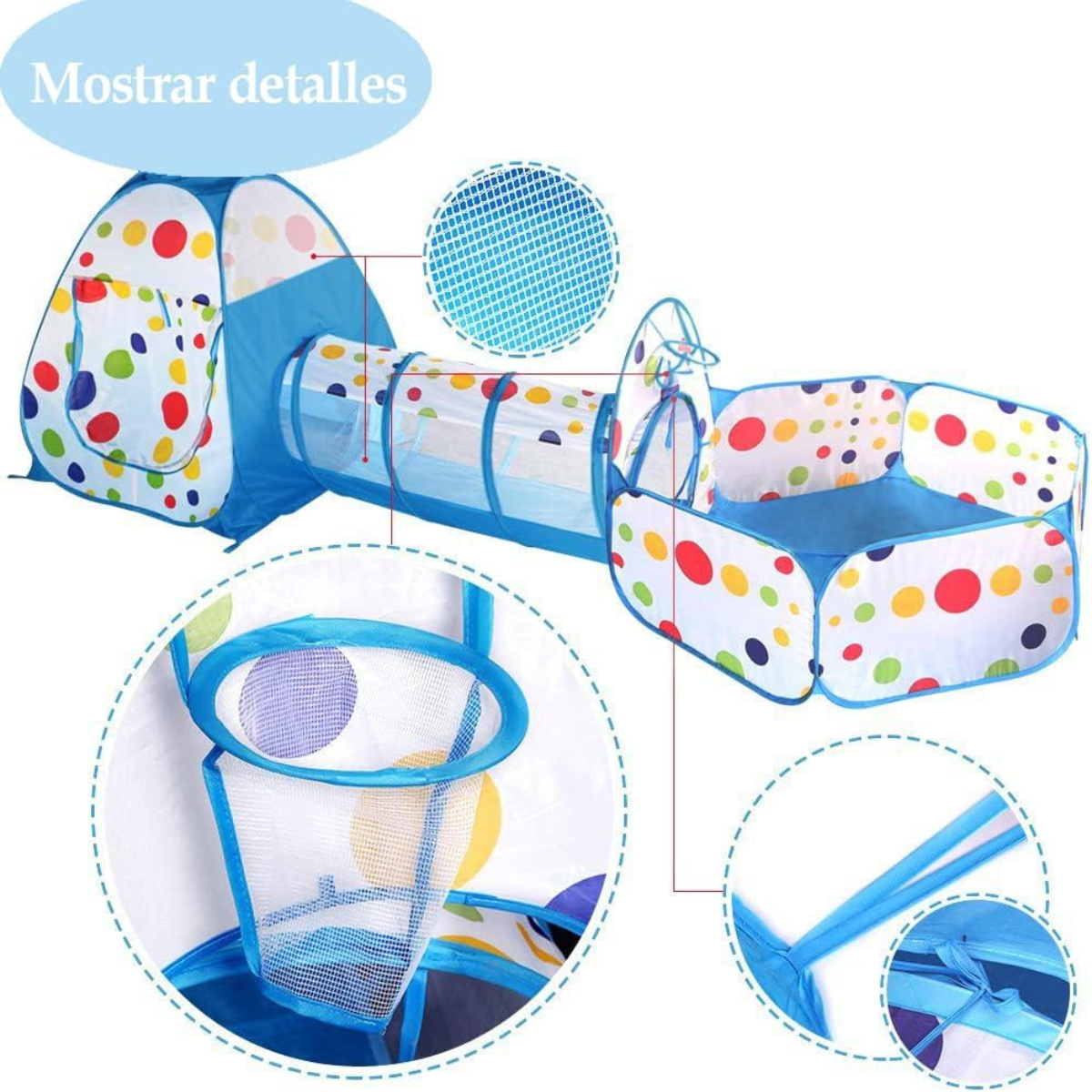 Parque Infantil Con Túnel de Aventuras – Un Mundo de Diversión y Exploración Sin Límites 🏕️🌈