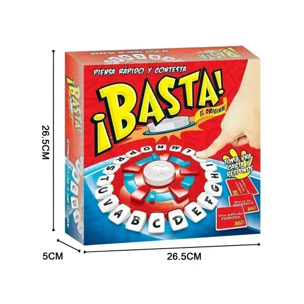 Juego De Mesa Familiar Basta – Diversión de Ritmo Rápido para Toda la Familia 🎲💬
