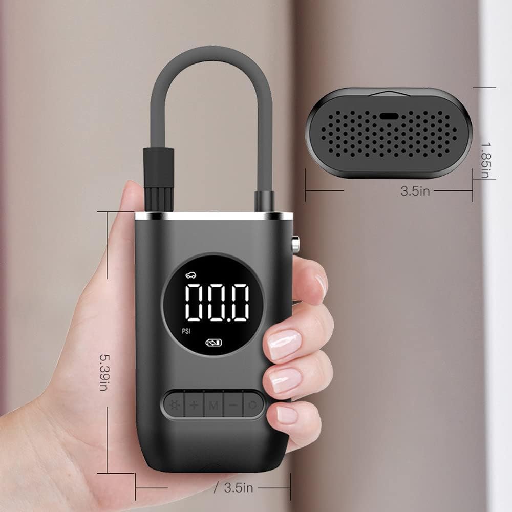 Inflador Portátil Inalámbrico Recargable – Inflado Rápido, Inteligente y Sin Complicaciones 🚗💨