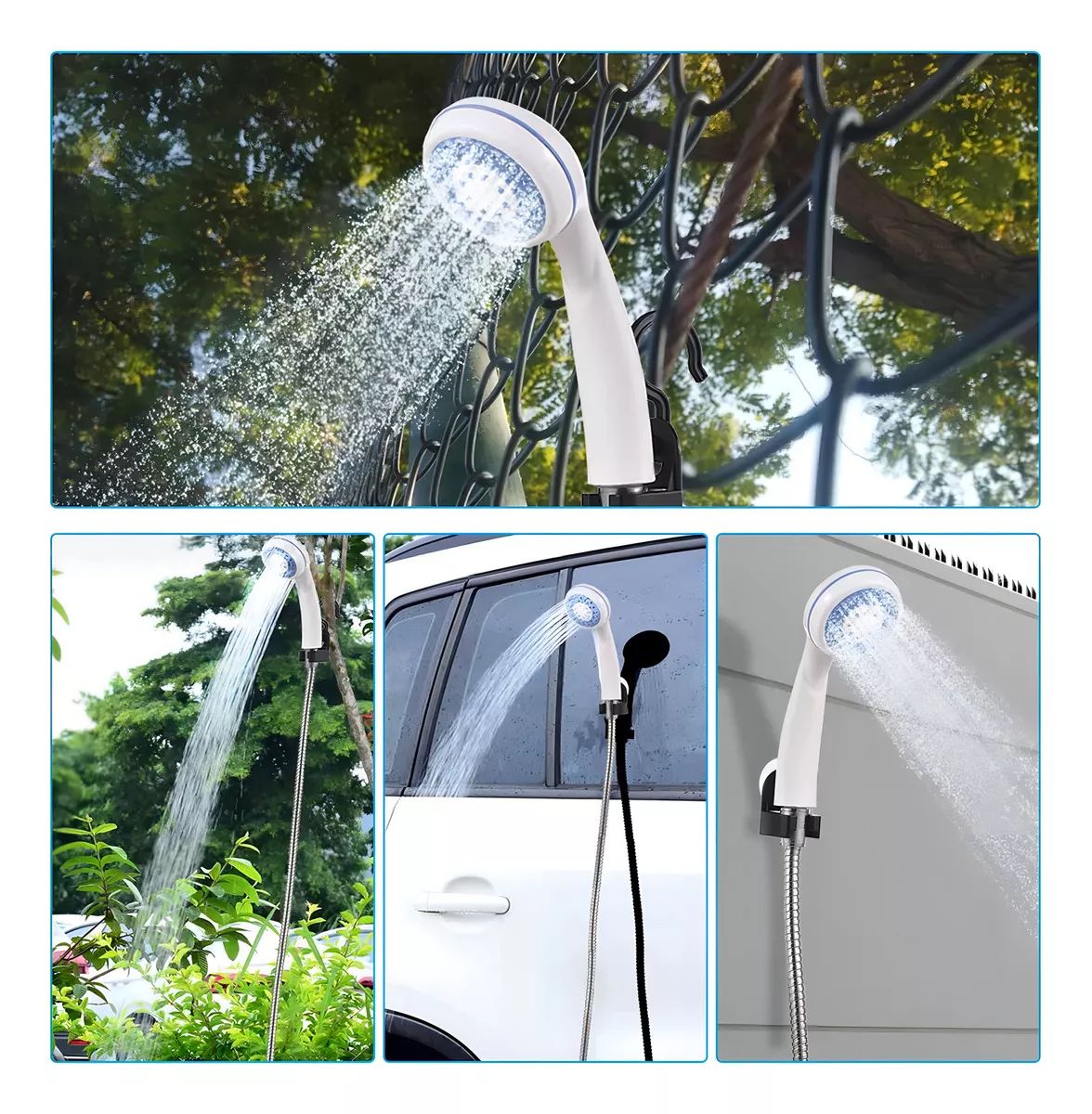 Ducha Portátil Para Camping Recargable – Comodidad y Frescura en Cualquier Aventura 🚿🏕️