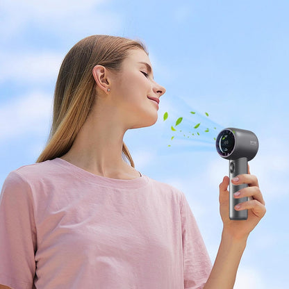 Ventilador Pantalla Digital Portátil USB – Potencia, Seguridad y Tecnología en tu Mano 🌬️💨