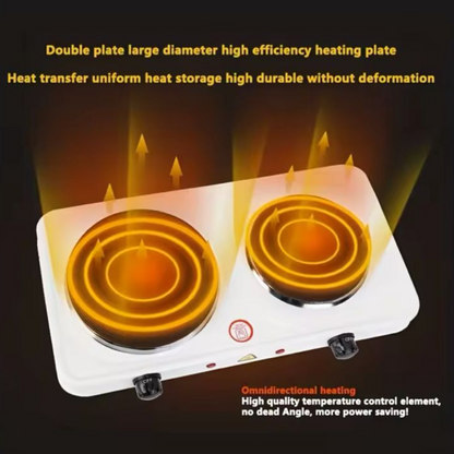 Cocina Eléctrica de Dos Platos Lisas – Potencia y Comodidad para tu Cocina Diaria ⚡🍳