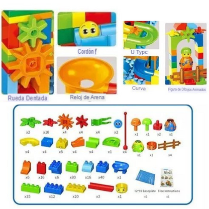 Laberinto Mágico con Canicas para Bebés – Diversión, Creatividad y Aprendizaje en Cada Movimiento 🧩✨