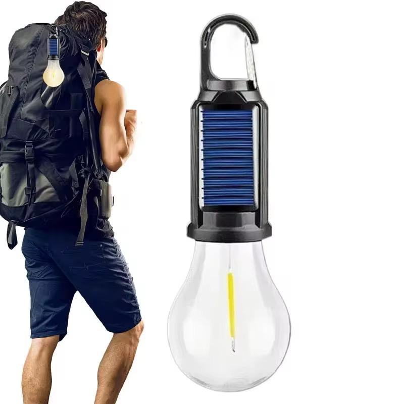 Pack x2 Ampolletas Solares de Camping – Iluminación Portátil con Estilo Vintage y Energía Dual 🌞💡