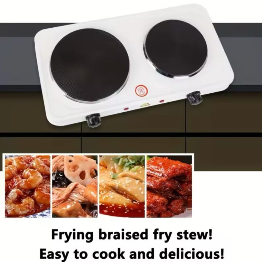 Cocina Eléctrica de Dos Platos Lisas – Potencia y Comodidad para tu Cocina Diaria ⚡🍳