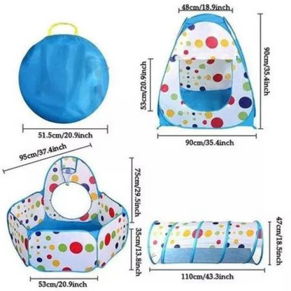 Parque Infantil Con Túnel de Aventuras – Un Mundo de Diversión y Exploración Sin Límites 🏕️🌈