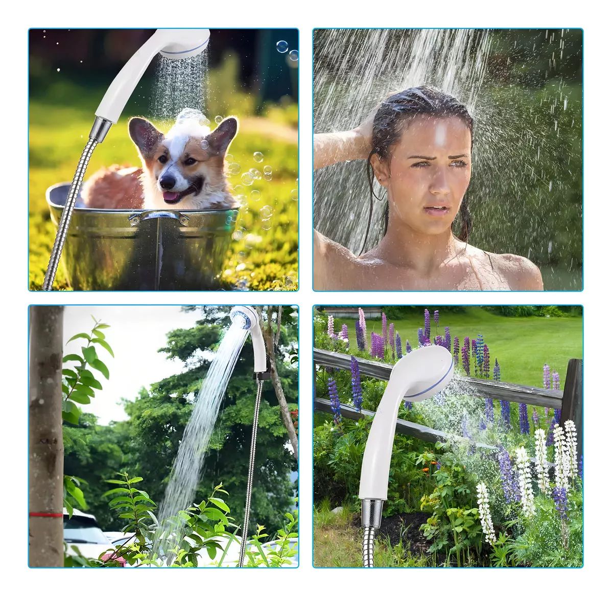 Ducha Portátil Para Camping Recargable – Comodidad y Frescura en Cualquier Aventura 🚿🏕️