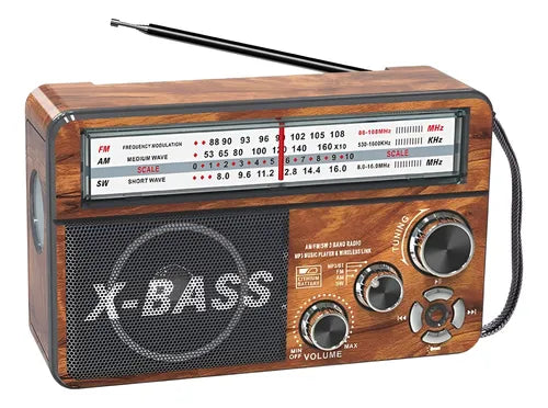 Radio Portátil Carga Solar Waxiba – Energía, Música y Luz en Cualquier Lugar 📻☀️