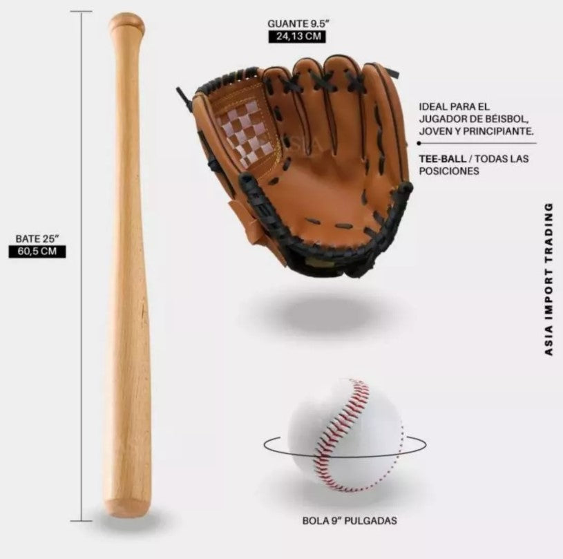 🏏 Kit de Béisbol Infantil 3 Piezas – Diversión y Deporte al Aire Libre
