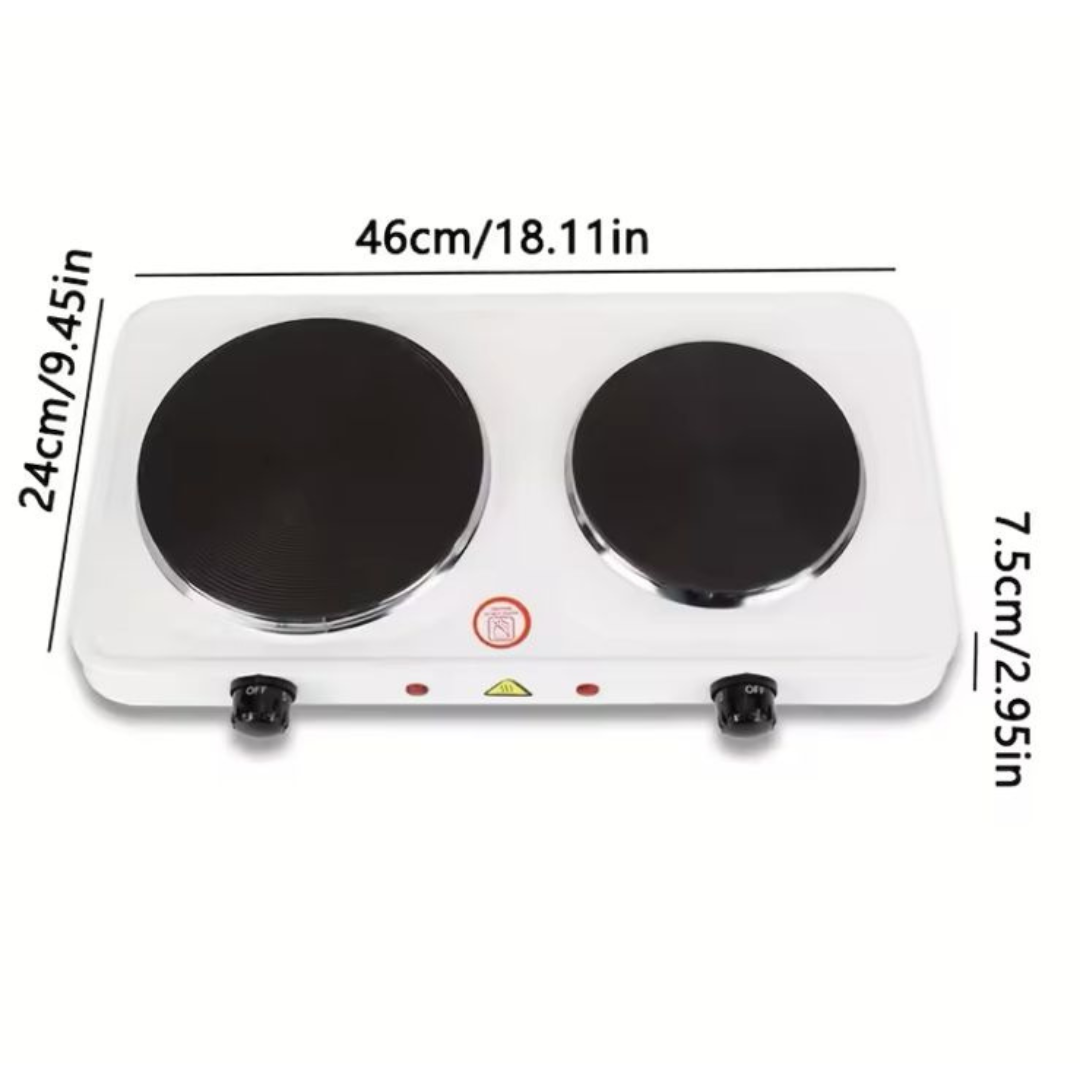 Cocina Eléctrica de Dos Platos Lisas – Potencia y Comodidad para tu Cocina Diaria ⚡🍳