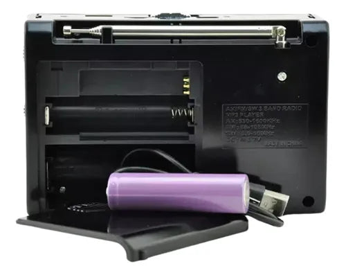 Radio Portátil Carga Solar Waxiba – Energía, Música y Luz en Cualquier Lugar 📻☀️