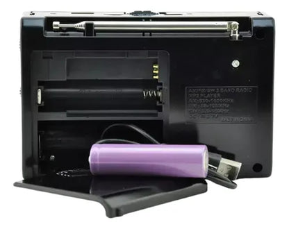 Radio Portátil Carga Solar Waxiba – Energía, Música y Luz en Cualquier Lugar 📻☀️