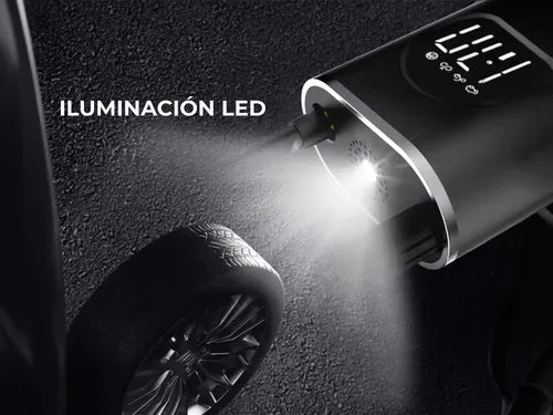 Inflador Portátil Inalámbrico Recargable – Inflado Rápido, Inteligente y Sin Complicaciones 🚗💨